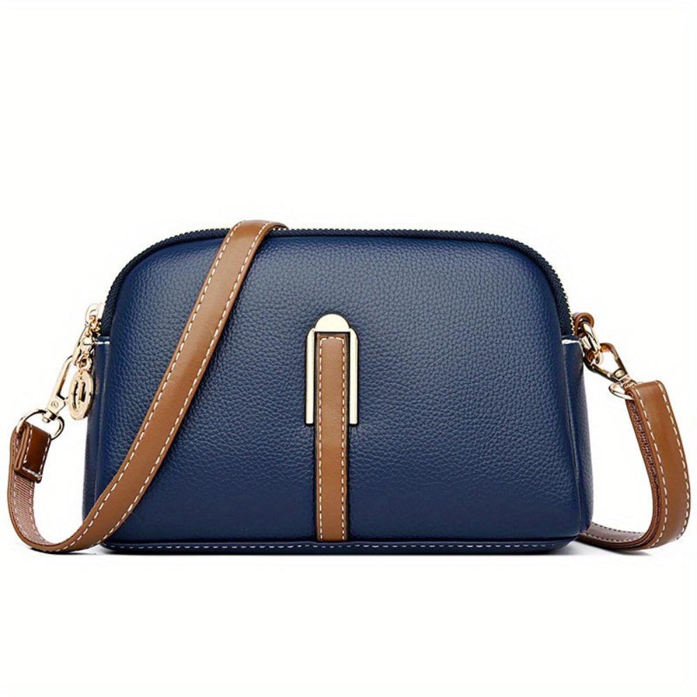 Elegante Mila Litchi Prägung Crossbody Tasche