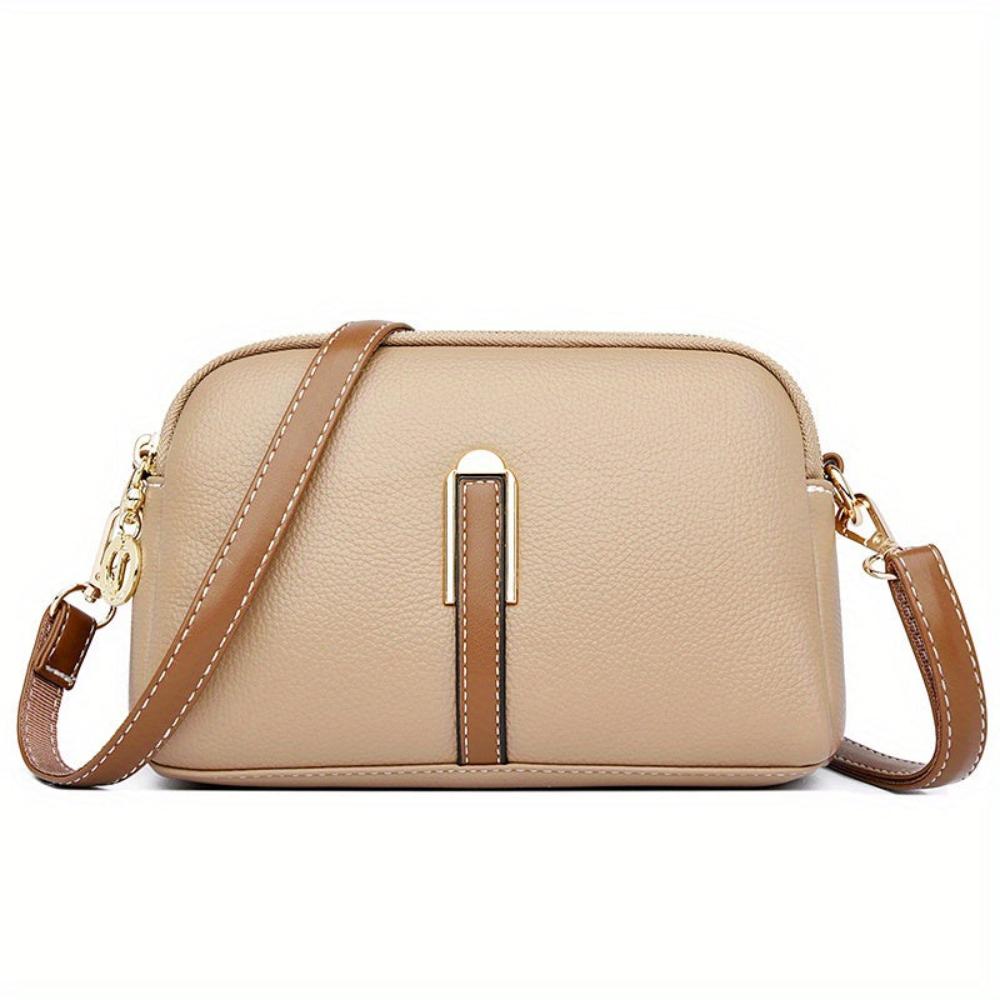 Elegante Mila Litchi Prägung Crossbody Tasche