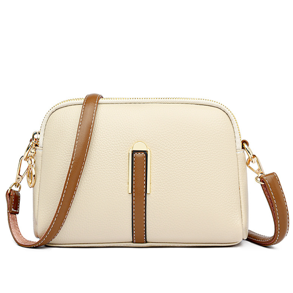 Elegante Mila Litchi Prägung Crossbody Tasche