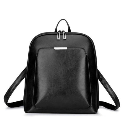Eleganter Doppelreißverschluss-Rucksack im klassischen Stil