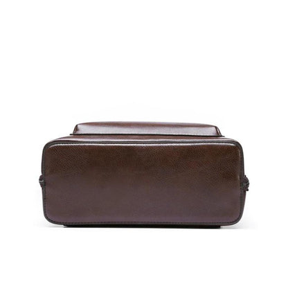 Eleganter Doppelreißverschluss-Rucksack im klassischen Stil