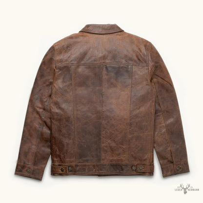 Elegante Driggs Lederjacke in stilvollem Braun
