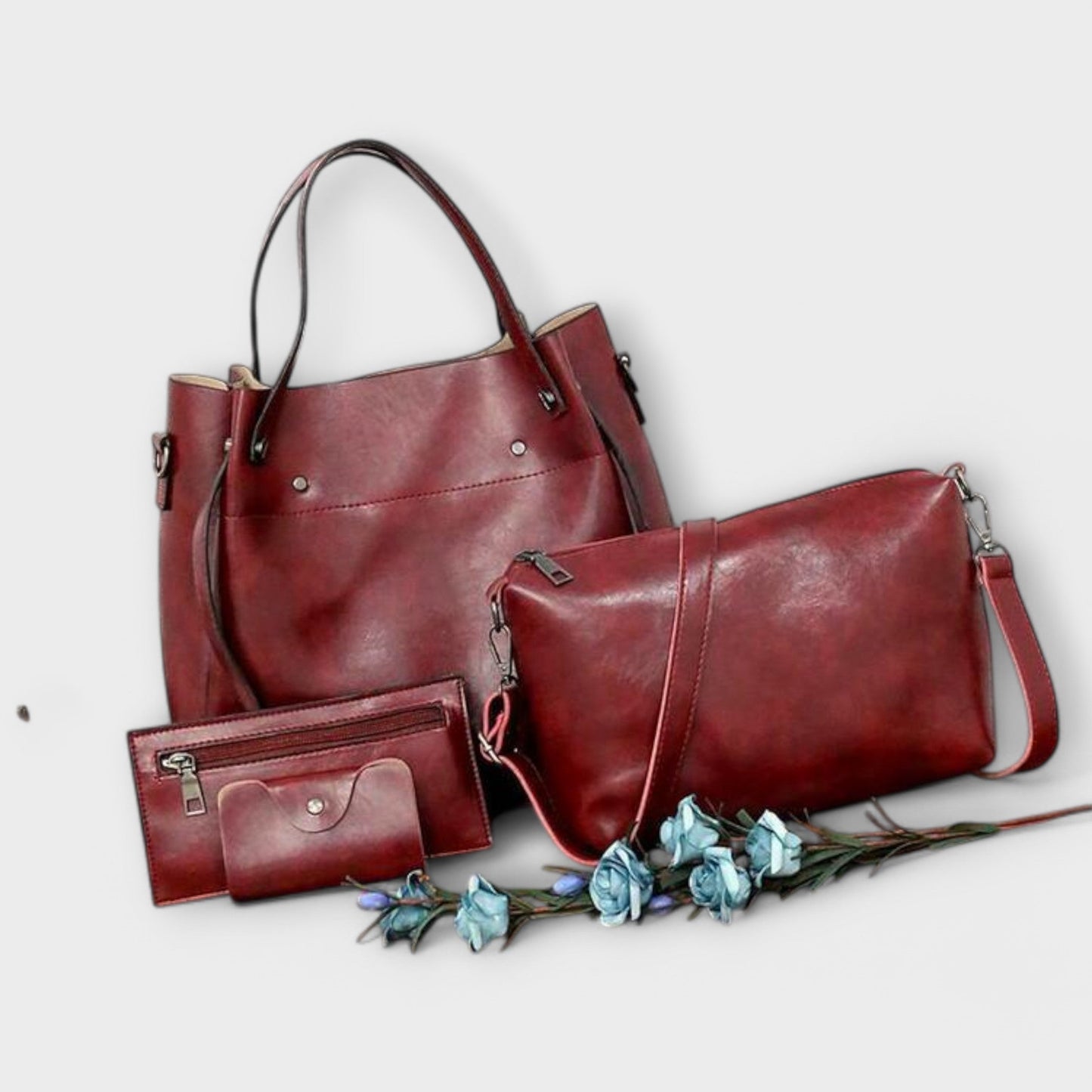 Azura - 4-teiliges Vintage Leder Taschen-Set