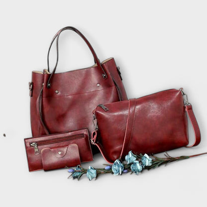 Azura - 4-teiliges Vintage Leder Taschen-Set