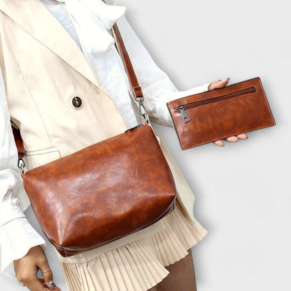 Azura - 4-teiliges Vintage Leder Taschen-Set