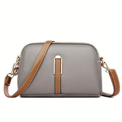 Elegante Mila Litchi Prägung Crossbody Tasche