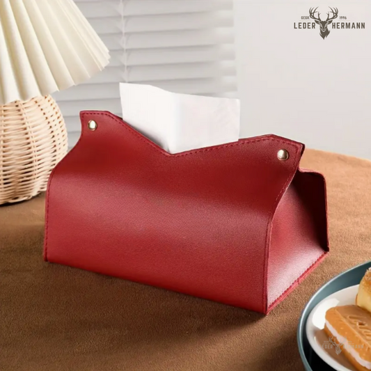 Leder Taschentuch Box
