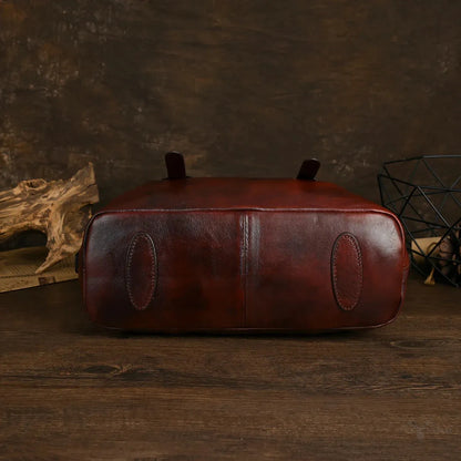 Exklusive Vintage-Ledertasche in Braun