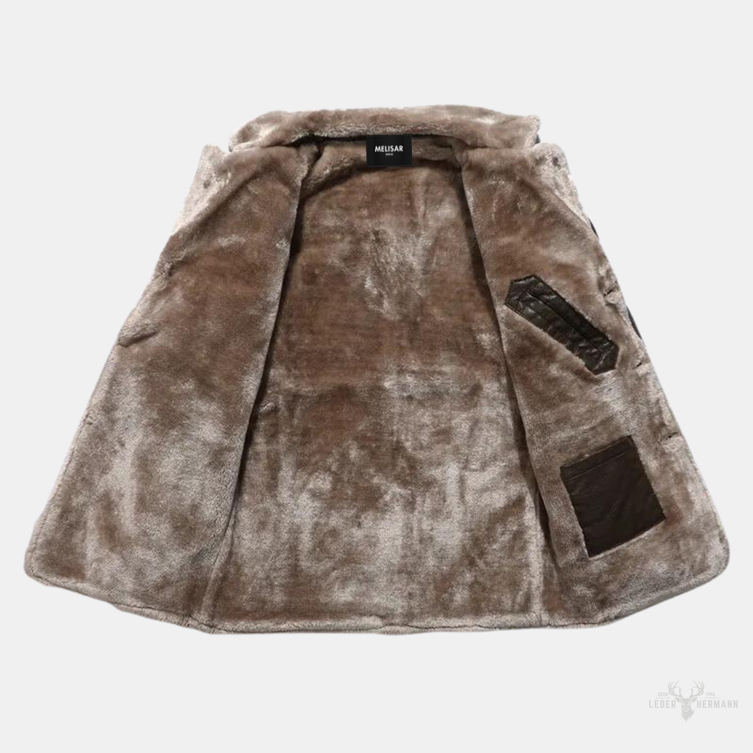 Maverick Soul - Herren Lederjacke mit kuscheliger Innenfütterung für einen stilvollen Look