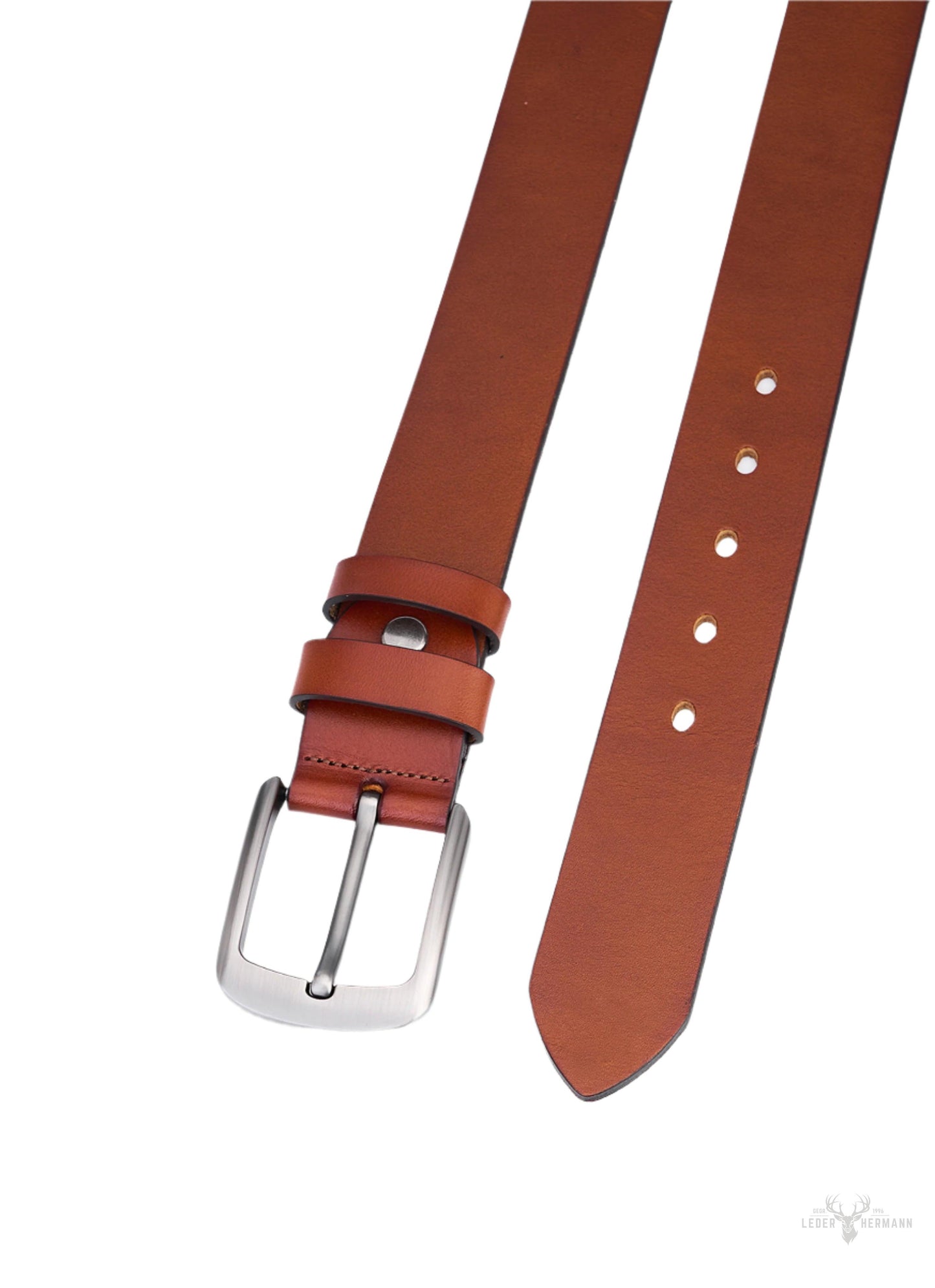 Elegante braune Rundleder-Riemen – vollständig aus Leder & langlebiges Herrenaccessoire