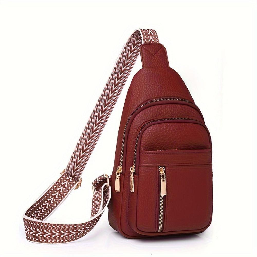 Rustikale Hazel Vintage Chest Crossbody Tasche für stilbewusste Abenteuer