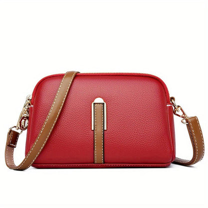 Elegante Mila Litchi Prägung Crossbody Tasche
