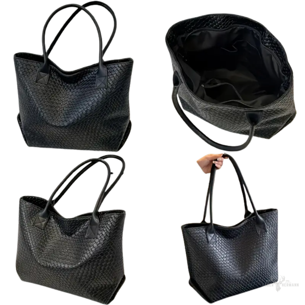 Elegante Echtleder Umhängetasche – Minimalistisches Design mit Verstellbarem Schulterriemen