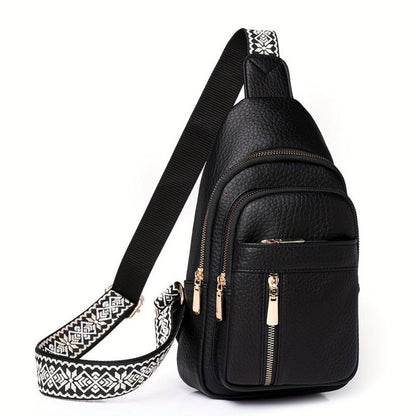 Rustikale Hazel Vintage Chest Crossbody Tasche für stilbewusste Abenteuer