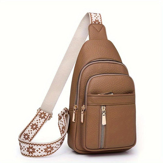 Rustikale Hazel Vintage Chest Crossbody Tasche für stilbewusste Abenteuer