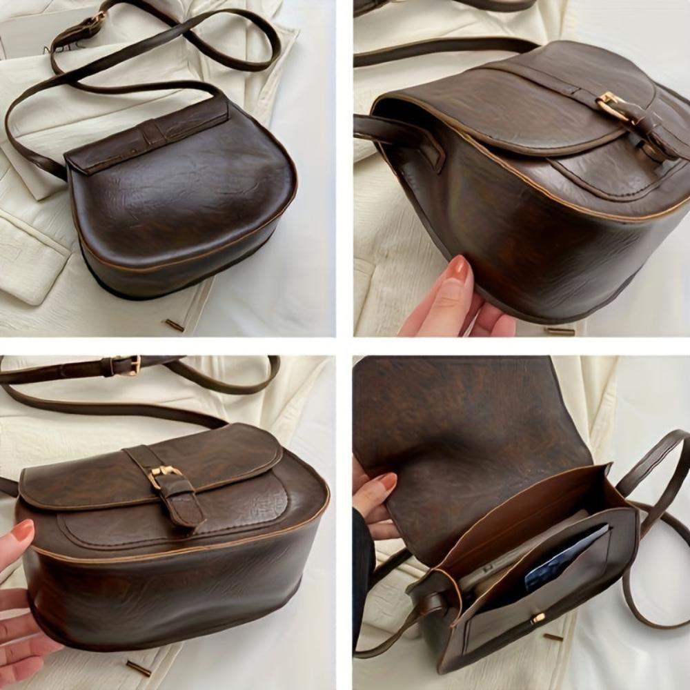 Evelyn Elegante Saddle Crossbody Bag