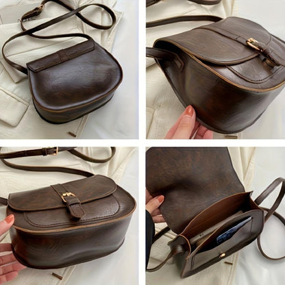 Evelyn Elegante Saddle Crossbody Bag