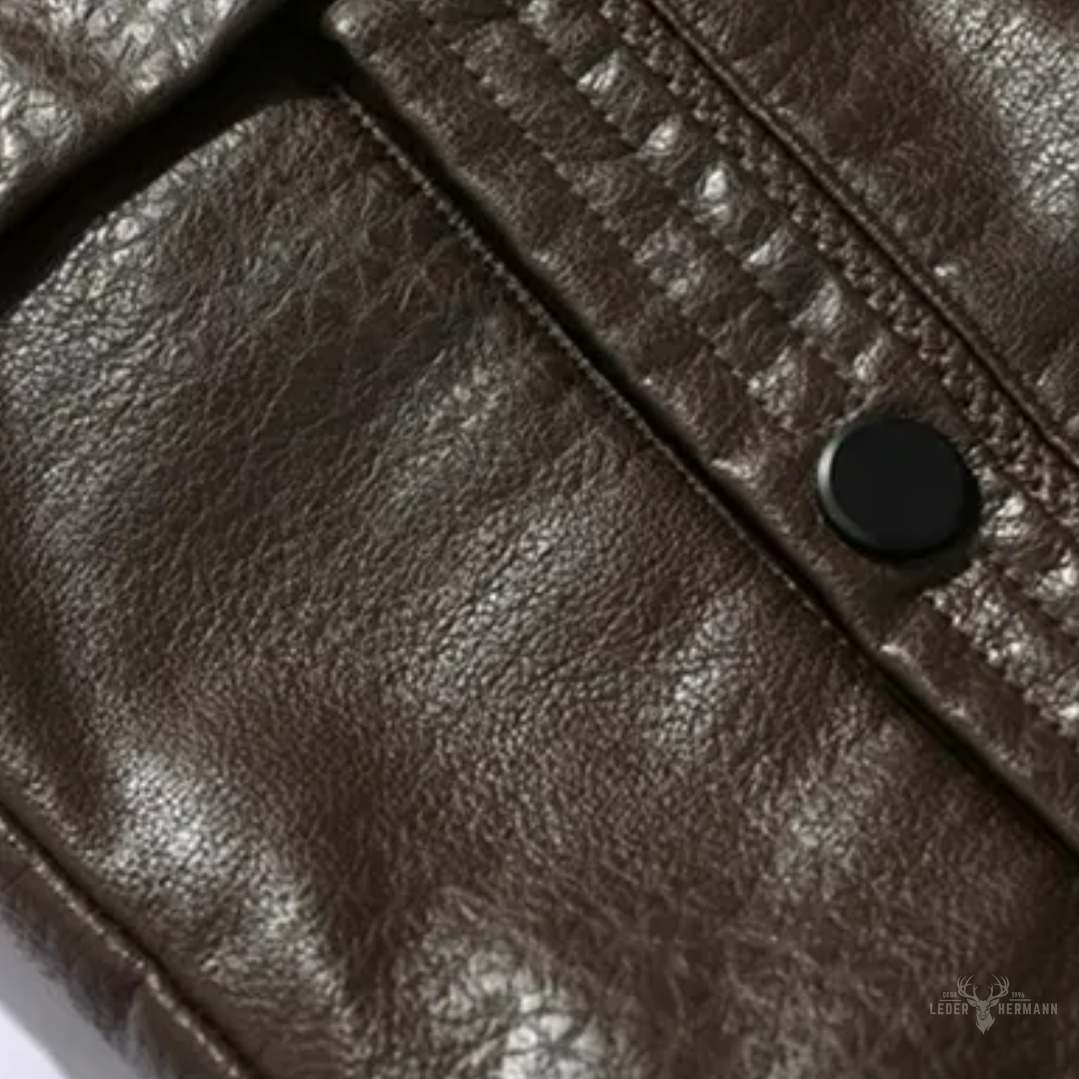 Maverick Soul - Herren Lederjacke mit kuscheliger Innenfütterung für einen stilvollen Look