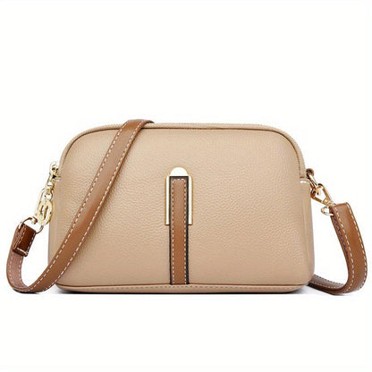 Elegante Mila Litchi Prägung Crossbody Tasche