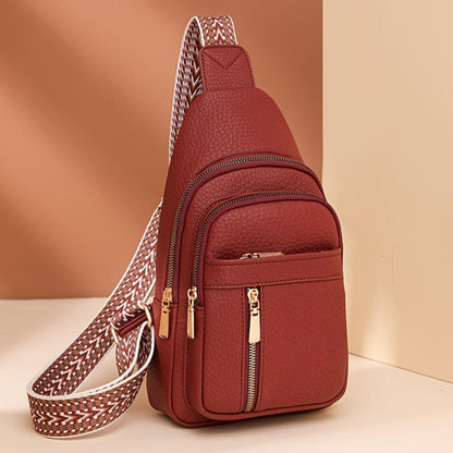 Rustikale Hazel Vintage Chest Crossbody Tasche für stilbewusste Abenteuer