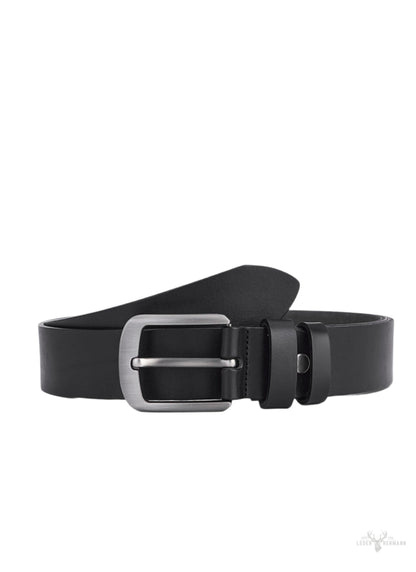 2 Stücke Luxus echtes Leder Gürtel - Elegant Schwarz & Dunkelbraun - Vollleder für Langlebigkeit und Komfort - Herren Ledergürtel