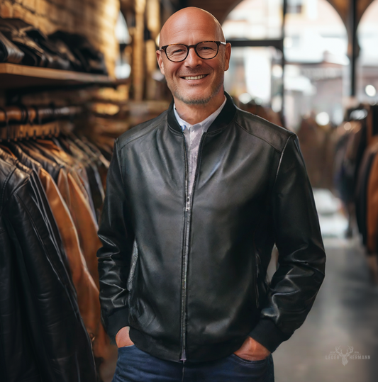 Starlit Rebel - Elegante Lederjacke für einen kühnen Stil