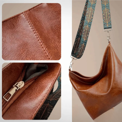 Stilvolle Schultertasche mit eleganter Verzierung - Hermann`s Favorit
