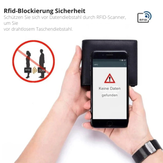 Stilvolle Atlas Slim RFID-Geldbörse für sicheren Alltagsschutz