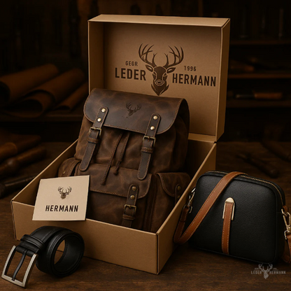 2 Stück Luxus Rundleder-Gürtel Set - Schwarz & Dunkelbraun, Vollleder, Langlebig und Elegant für Herren