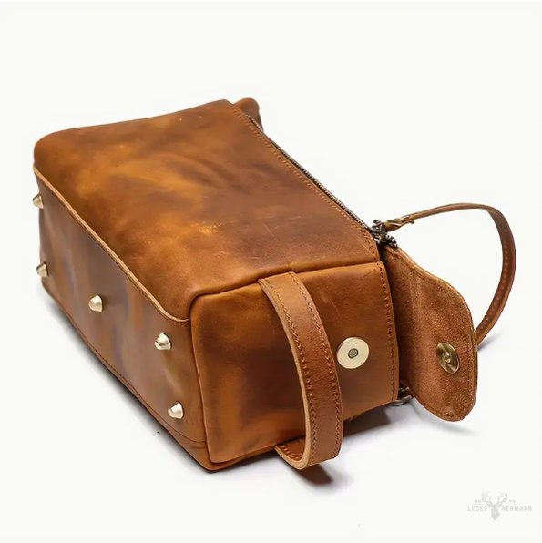 Rindsleder Kulturtasche
