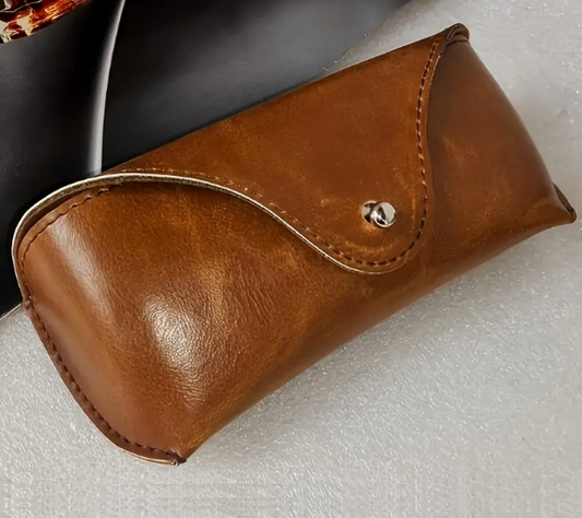 Hermann`s Leder Brillenetui mit Robustem Clip