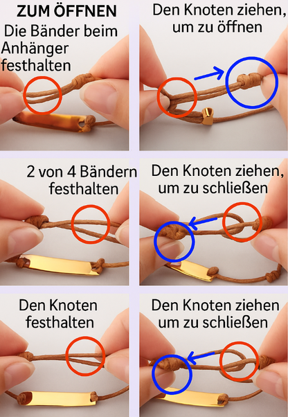Individuell Personalisiertes gewebtes Namensarmband