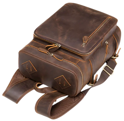 Verrücktes Pferdeleder - Rucksack | Vintage
