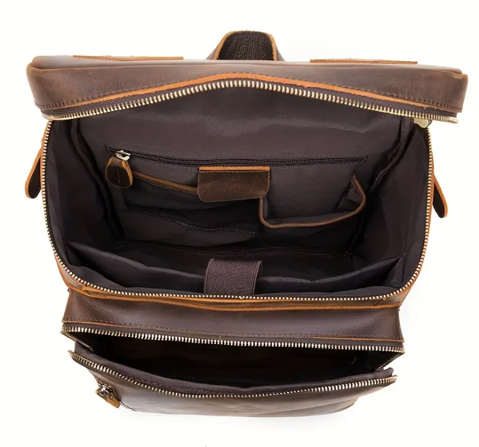 Verrücktes Pferdeleder - Rucksack | Vintage