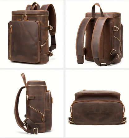 Verrücktes Pferdeleder - Rucksack | Vintage