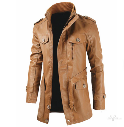 Eleganter Schutz mit der Lederjacke Puffer Nightshade Guard