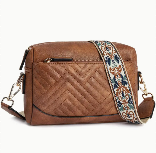 Lisa die Elegant verspielte | Leder Schultertasche