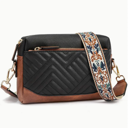 Lisa die Elegant verspielte | Leder Schultertasche