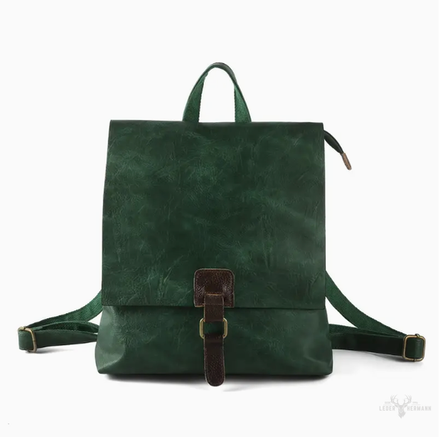 Retro Doppel Schultertasche mit Riemen