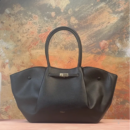 Elegante weiche Echt-Ledertasche mit großem Fassungsvermögen