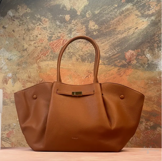 Elegante weiche Echt-Ledertasche mit großem Fassungsvermögen