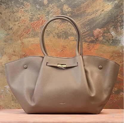 Elegante weiche Echt-Ledertasche mit großem Fassungsvermögen