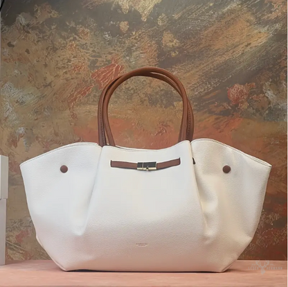 Elegante weiche Echt-Ledertasche mit großem Fassungsvermögen