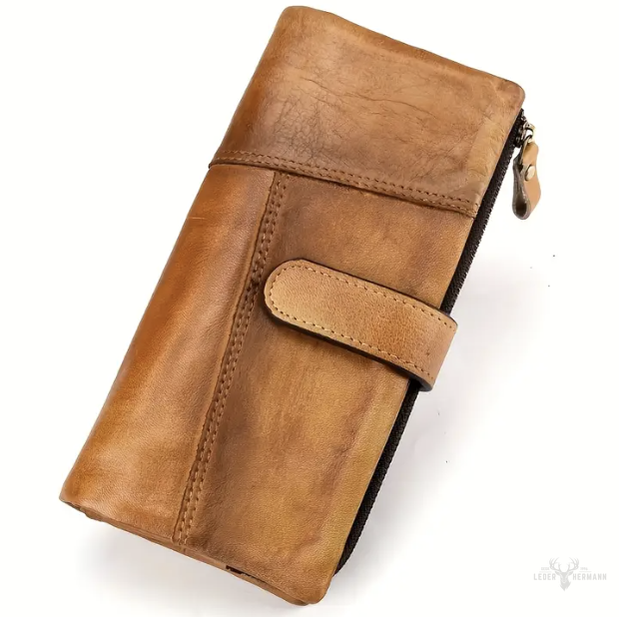 Personalisierte Leder Vintage RFID Echleder Geldbörse