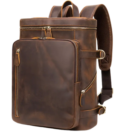 Verrücktes Pferdeleder - Rucksack | Vintage