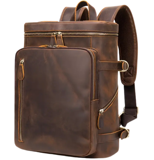 Verrücktes Pferdeleder - Rucksack | Vintage