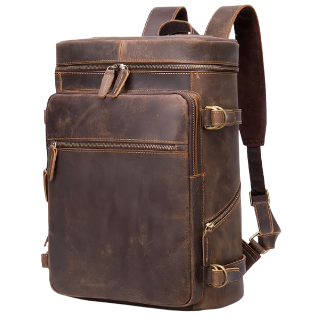 Verrücktes Pferdeleder - Rucksack | Vintage