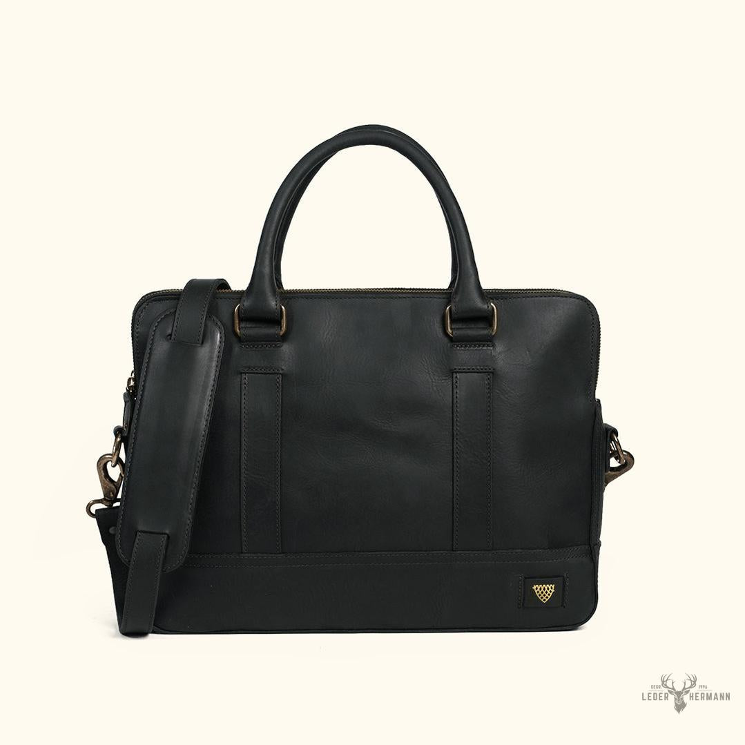 Exekutive Jefferson Leder-Planentasche - Limitierte Edition Schwarz Eleganz