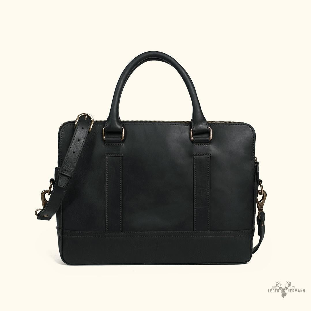 Exekutive Jefferson Leder-Planentasche - Limitierte Edition Schwarz Eleganz