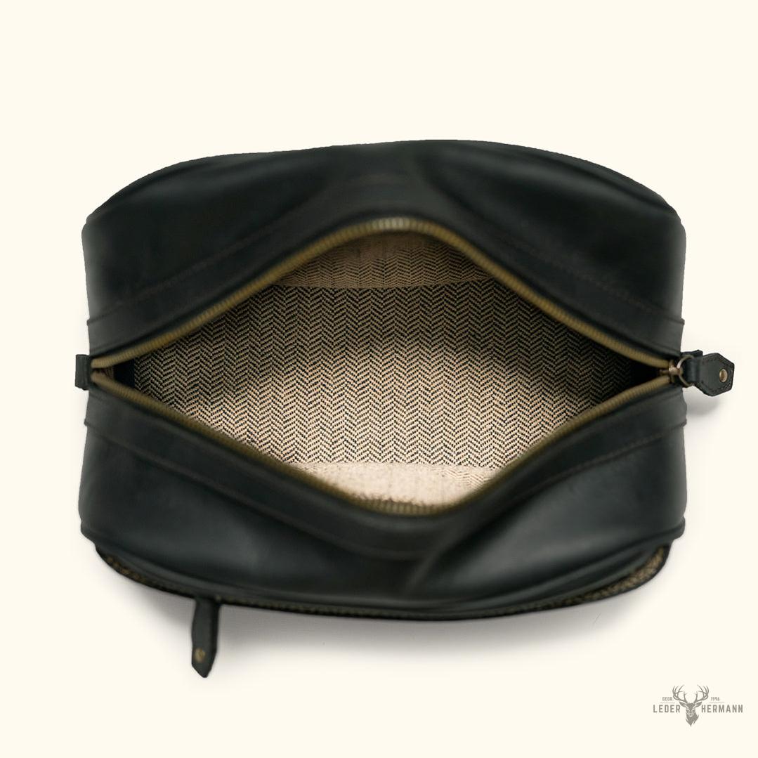 Dopp Kit Jefferson Leder in limitierter Edition | Schwarze Eleganz